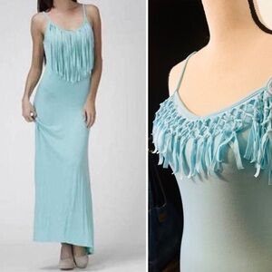 3/$25🎈Nordstrom Rebel Sky boho maxi baby blue dr…